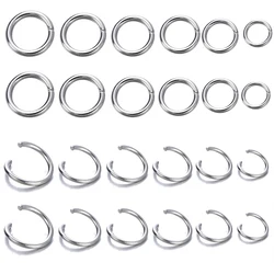 200Pcs Stainless Steel Open Jump Rings for Jewelry Making Supplies DIY Double Loops Split Rings Connectors For Jewelry Findings