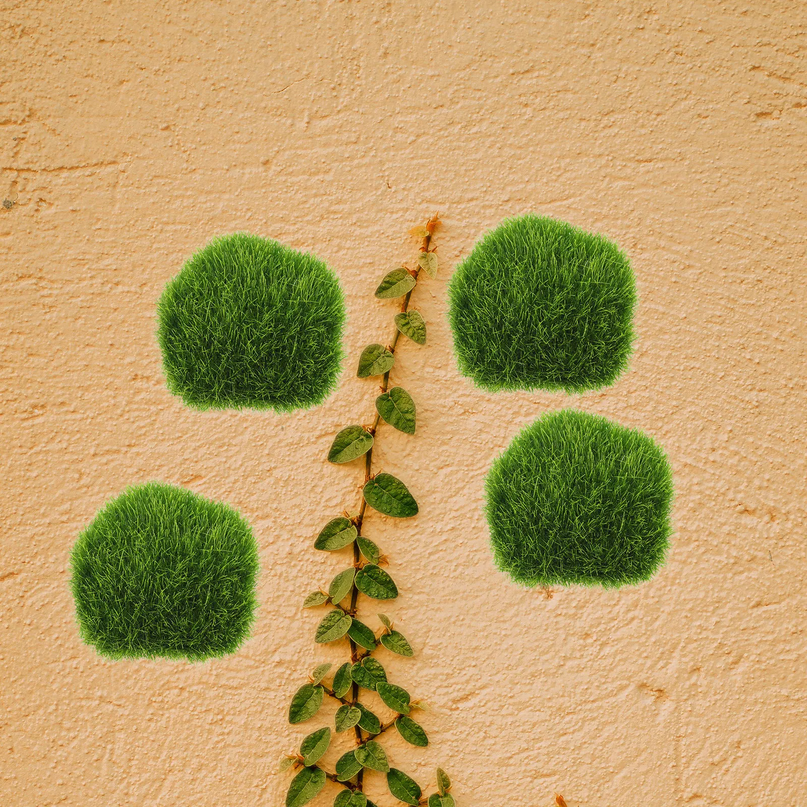 

4Pcs Faux Moss Stones Lightweight Artificial Moss Decorative Ornaments for Micro Landscape Bonsai Garden Craft