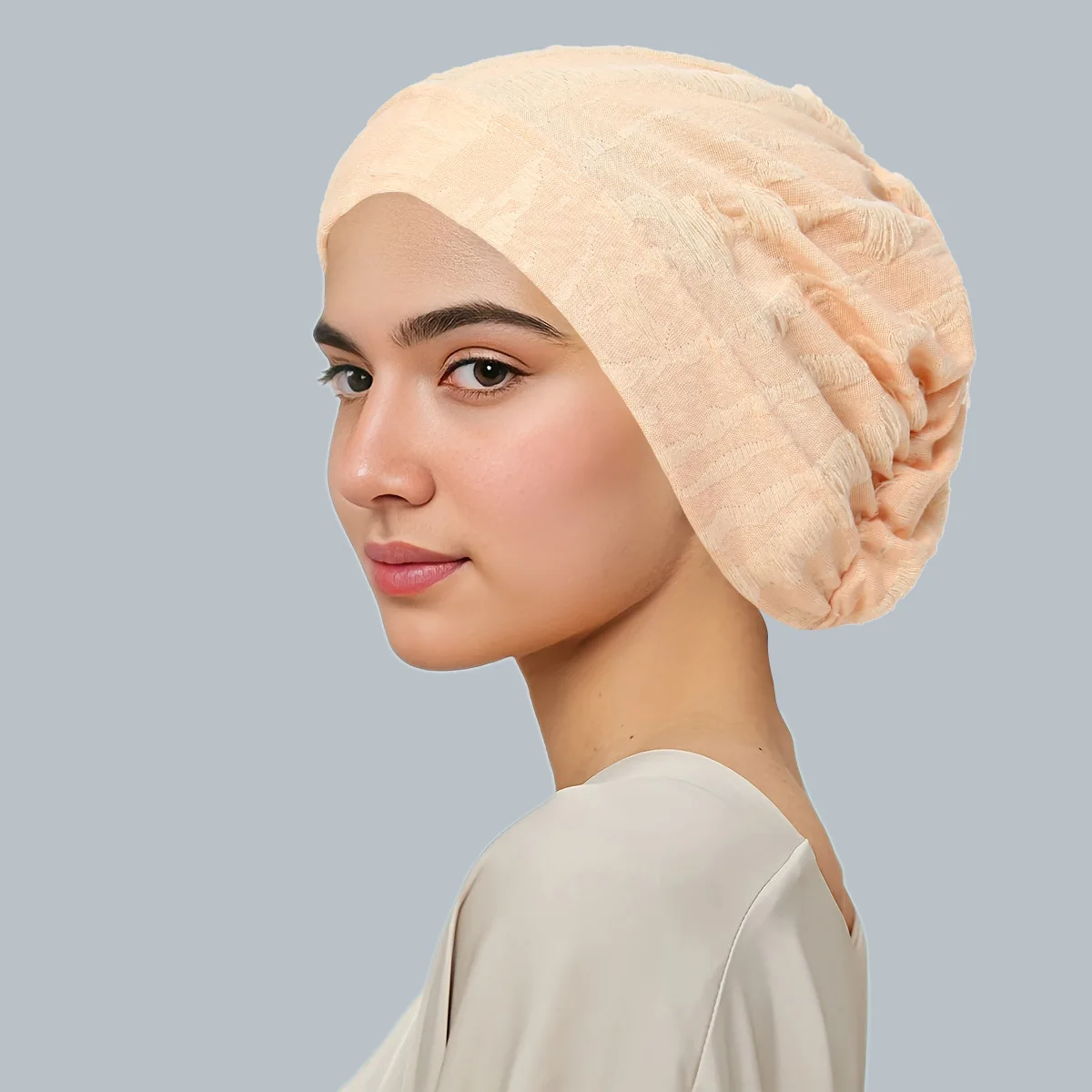 Ramadan Women Hijab Caps Solid Color Muslim Instant Turban Bonnet Ready To Wear HIjabs Headwrap Islamic Clothing Accessories