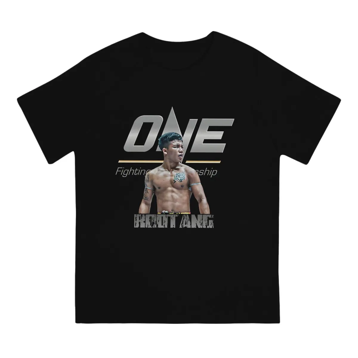 Leisure Rodtang T-Shirts for Men Round Collar 100% Cotton T Shirt ONE Championship Short Sleeve Tee Shirt Original Tops