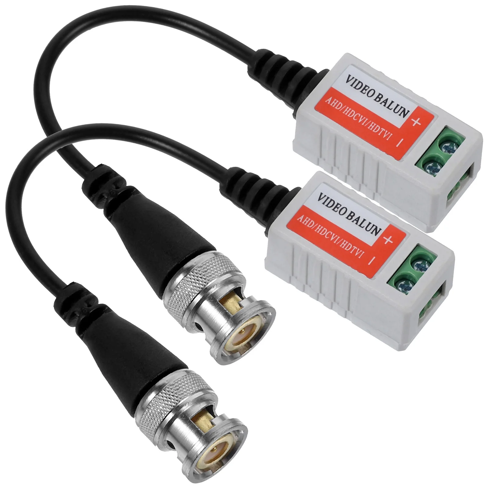 

A Pair of -202A CCTV Camera Coax CAT5 Single Channel Passive BNC Video Balun Transeceiver Cables (Black)