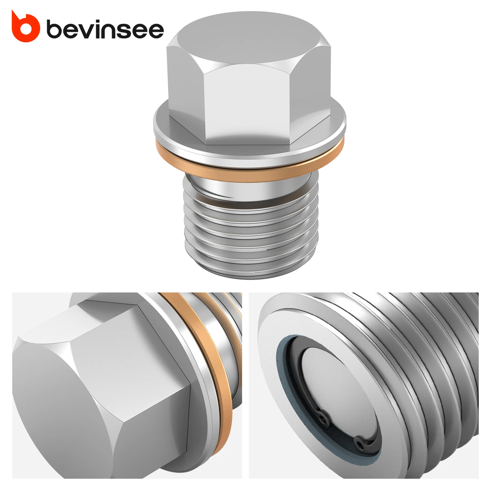 

M10x1.0 Magnetic Differential Drain Plug for VW Golf for Passat CC for Tiguan for Eos, for Audi A3 A4 A5 A6 TT,Replace N90281802