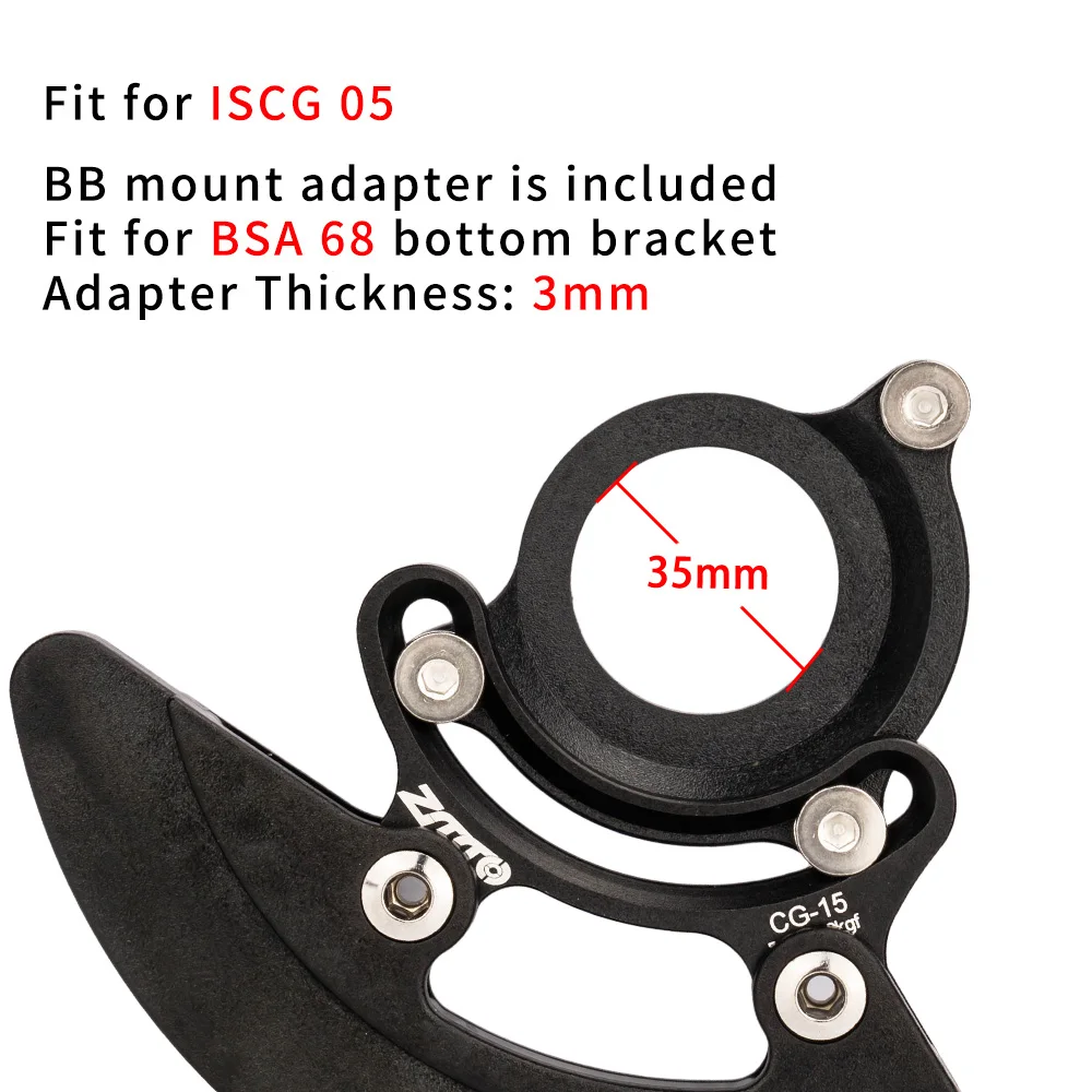 ZTTO MTB ISCG 05 Kettenblattschutz Kettenführung 1X Kronenringschutz Leichter Single Speed Universal Enduro AM DH Fahrrad – Detail 11