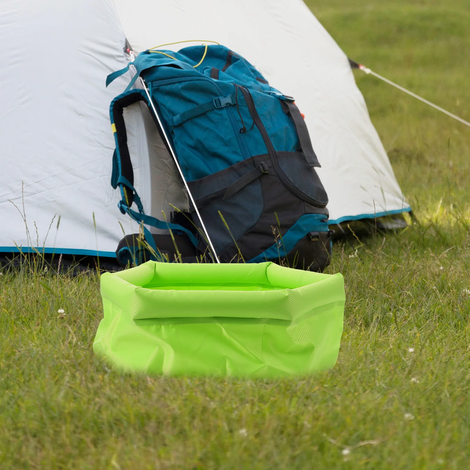 

Inflatable Foot Washing Bucket Foldable Water Basin for Camping Bathing Cleaning Portable Outdoor Indoor Use Travel Compact