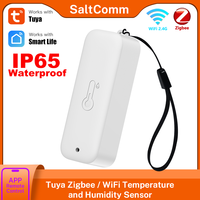 Waterproof Temperature Humidity Sensor WiFi Zigbee  Thermometer APP Remote Control Monitoring Work with Tuya Smart Life Alexa