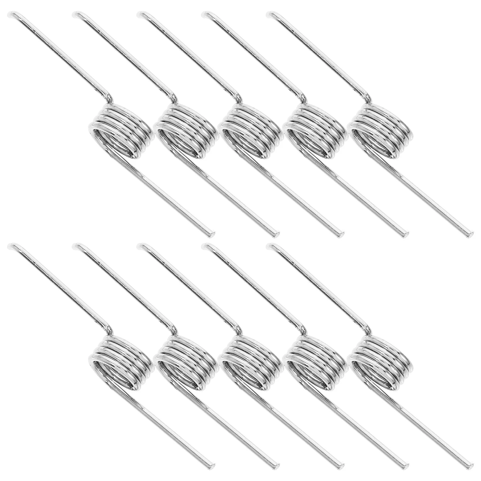 10 Pcs Trash Can Spring The Switch Replace Lid Silver Stainless Steel Replacement for