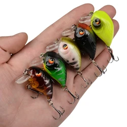 1Pcs 4.5cm 7.5g Crankbait Fishing Lures Artificial Hard CrankBait Bass Fishing wobbler Japan Topwater Minnow Fish Lures