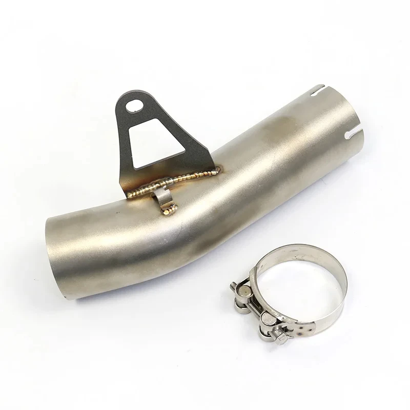 For S1000RR 2009 - 2016 Motorcycle Modified 60mm Muffler Stainless Steel Exhaust Middle Link Pipe