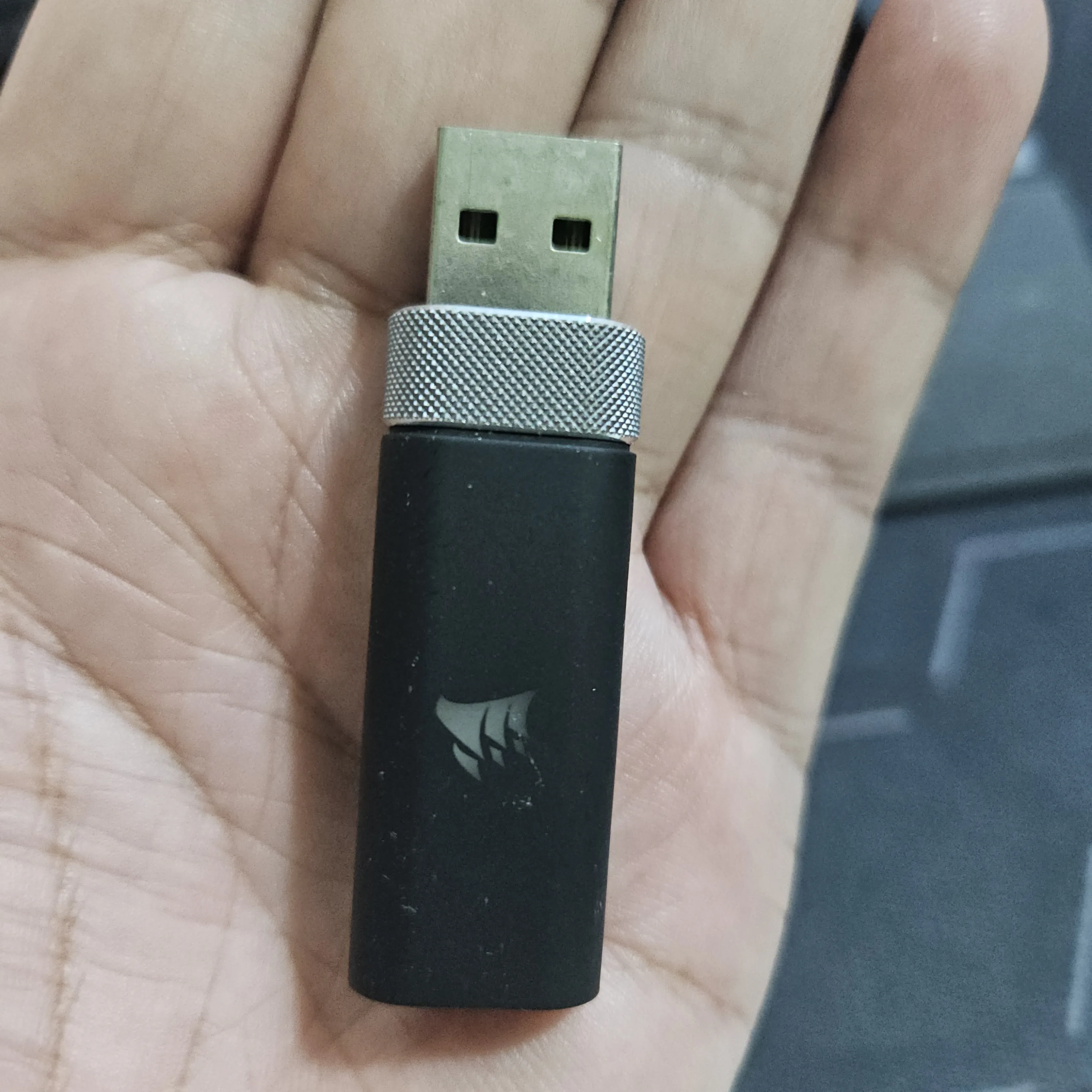 Usb receiver dongle adapter for Corsair black Wireless headset VIRTUOSO SE