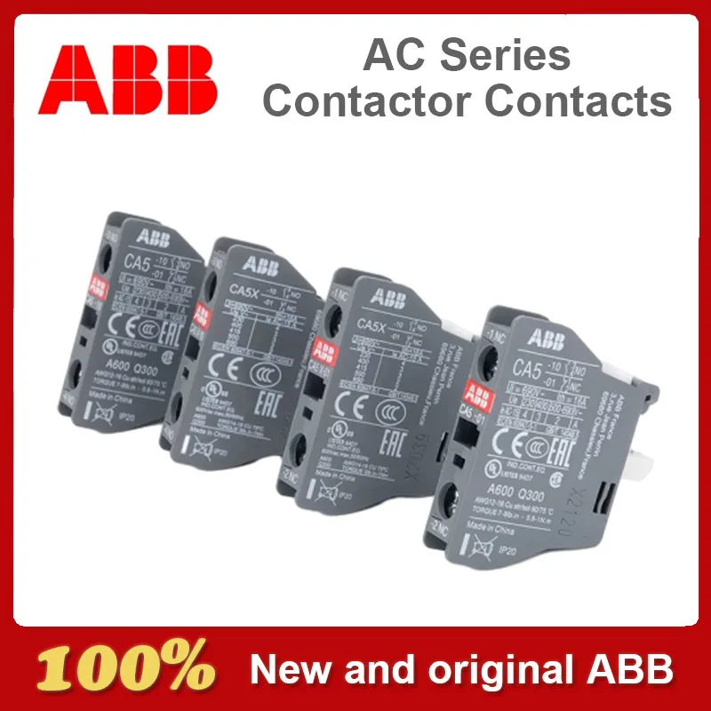 Original ABB AC Series Contactor Contacts CA5X-10 CA5X-01 CA5-10 CA5-01 CA4-10 CA4-01 CA5X-22M CA5X-22E CA5X-31M CA5X-40E