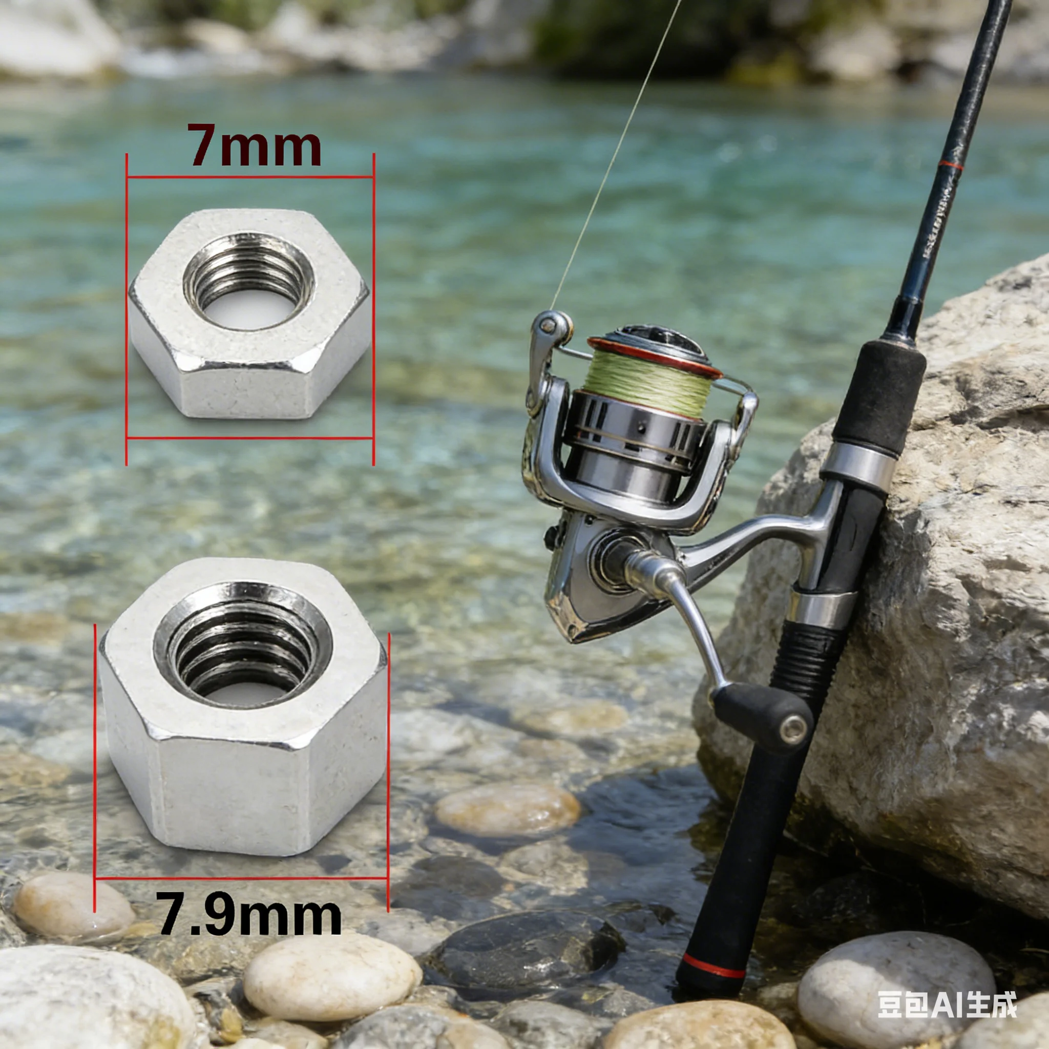 Stainless Steel Cover Nut For Fishing Reel Wire Cup  FOR DAIWA FOR CALDIA FOR CALDIA Spinner Reel Spindle Nut Fixing Cover Screw