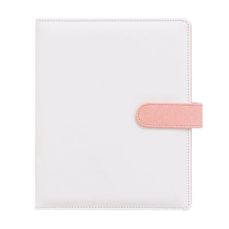 A4 9-Grid Photo Card Album, Colorblock Scrapbook Binder for Postcards & Polaroid Photos , Kpop Fan Gift Storage Organizer