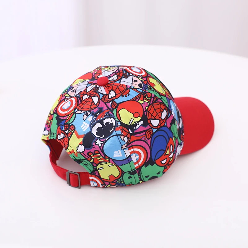 2024 Autumn New Kids Children\'s Baseball Caps for Baby Boys Spring Summer Sun Hats Cartoon SPIDERMAN The Hulk Toddler Peaked Cap