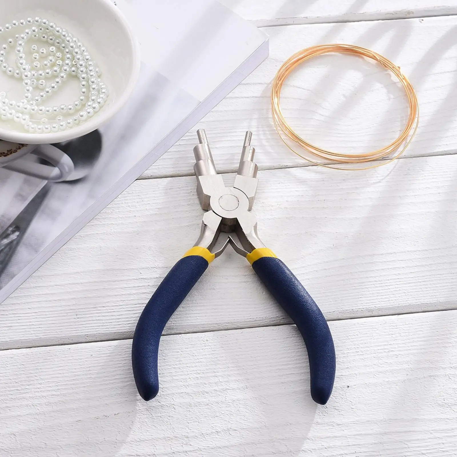 6 in 1 Bail Making Pliers Professional Portable Wire Looping Pliers for Wrapping Jump Rings DIY Crafts