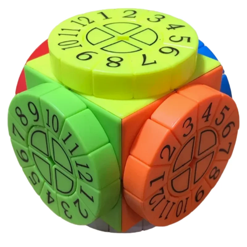 ZCUBE Machine à temps chiffres arabes Cube Machine à temps chiffres romains Cube magique Puzzle professionnel jouets enfants cadeau