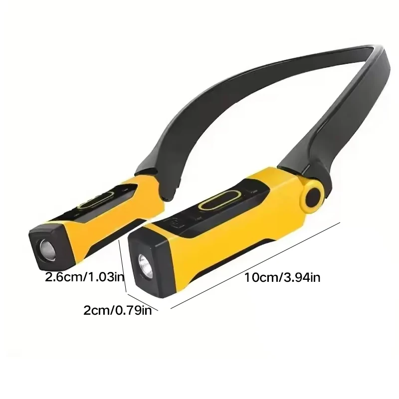 Multi-functional LED Neck Strap Reading Light Outdoor Night Running BBQ Camping Illumination Portable Hands-free Lighting