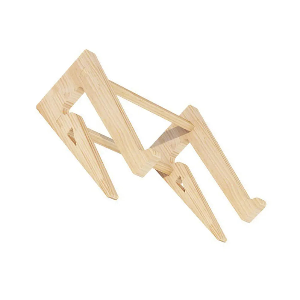 1Pcs Wooden Laptop Rack Heighten Stand Desk Holder Ergonomic Laptop Storage for Office Coffee Shop Computer Computer Rack
