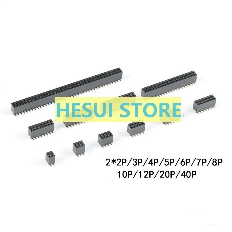 1.27mm spacing double row bus-patch bus-base 2*2P/3/4/5/6/7/8/10/12/20/40P