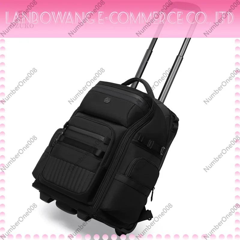 Trolley Bag Large Capacity Carry On Luggage Wheeled Backpack Durable Business Travel Rolling Bag with Wheels