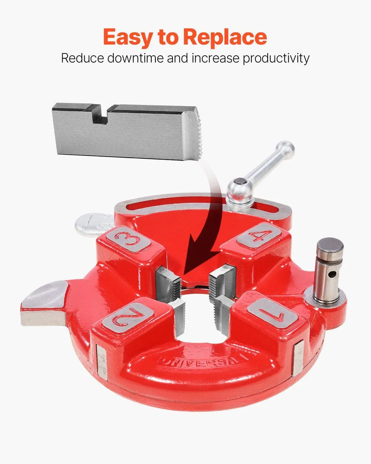 1 "-2" NPT HSS أنبوب خيوط يموت اليد اليمنى بدوره 4 قطعة أداة لمتوافق مع RIDGID القواطع الحادة الحد الأدنى من الصيانة #6