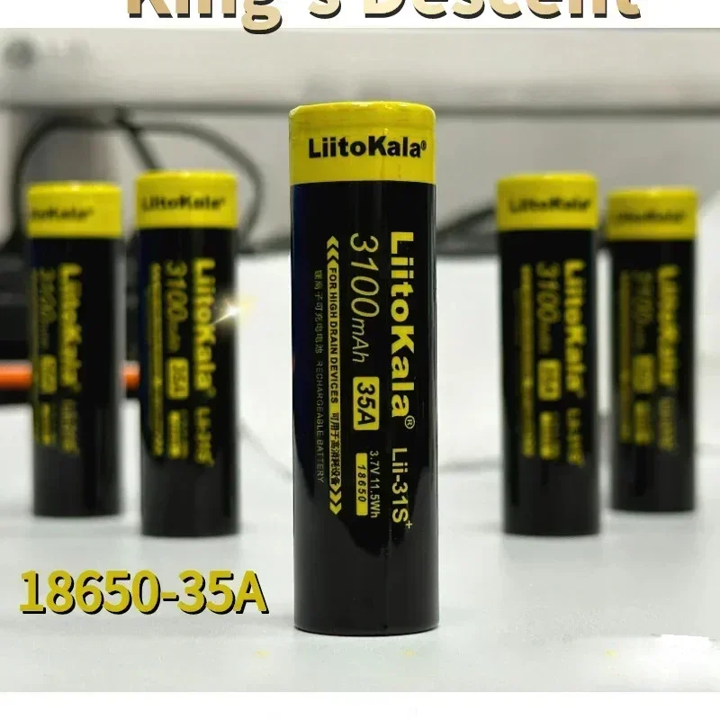 2024 New 100% Original 18650-35A Battery High Quality 3000mAh 3.7V Rechargeable Suitable for Screwdriver Flashlights and Games