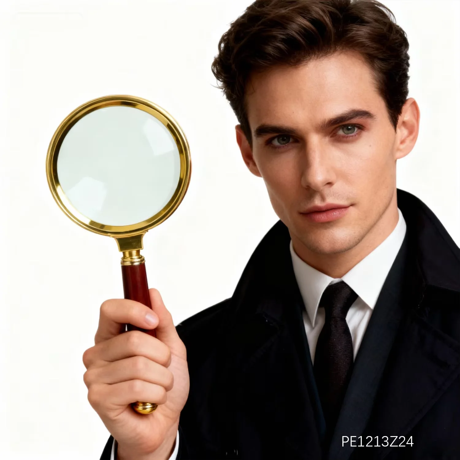 PESENAR lata 20. odzież retro akcesoria Lupa detektywa