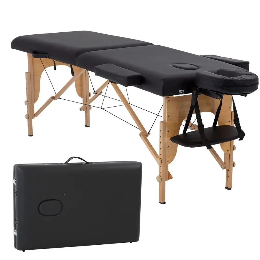 

Massage Bed Portable Massage Table 2 Folding Lash Bed Height Adjustable 24 Inch Wide Spa Table with NonWoven Bag for Spa Footma