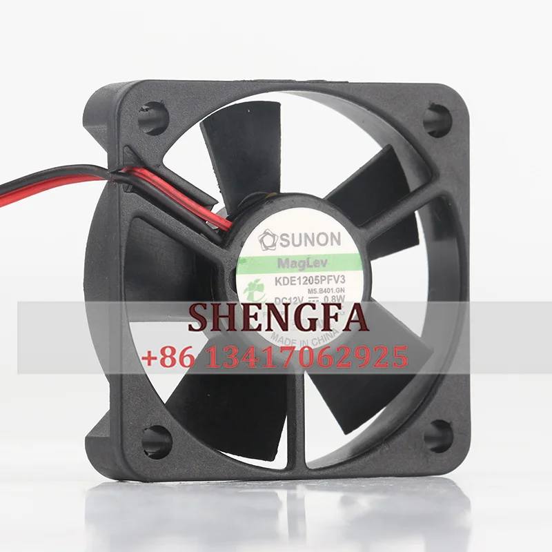 New SUNON 50x50x10MM KDE1205PFV3 DC12V 0.8W 5010 5cm ultra-quiet magnetic levitation cooling fan