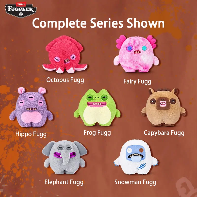 

Плюшевые игрушки Fuggler Chonky Series 38 см: Забавные монстры с зубами, милые животные, декоративные подушки для дивана, подарок для детей и взрослых