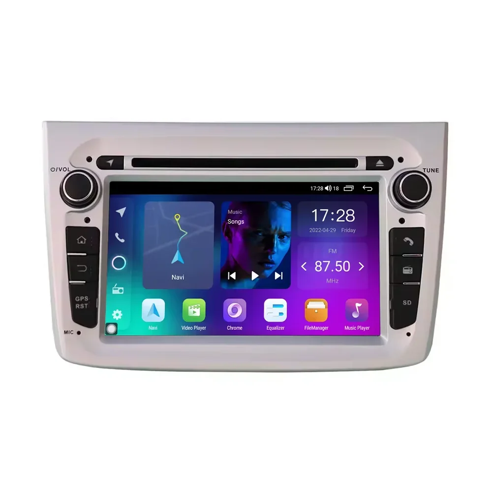 

7'' Android 12 Car Radio Single Din Touch Screen Car Dvd Player With Multimedia Navigation DSP BT For Alfa Romeo Mito 2009-2016