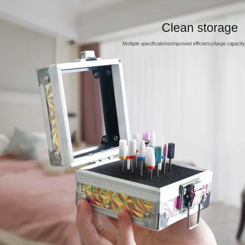 مسمار الحفر طحن بت صندوق حامل مسمار آلة الحفر بت حامل طحن رؤساء صندوق تخزين مسمار الفن البولندية رؤساء المنظمون