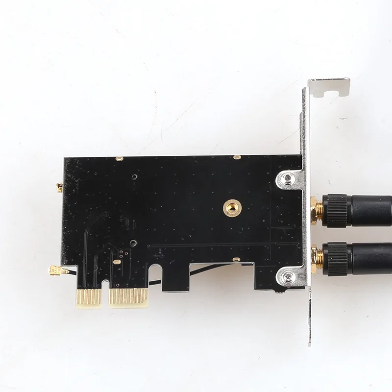 Convertitore adattatore wireless da M.2 a PCI Express con 2x antenna 6DBi per scheda WiFi Bluetooth NGFF M.2 Intel AX210 AX200 9260