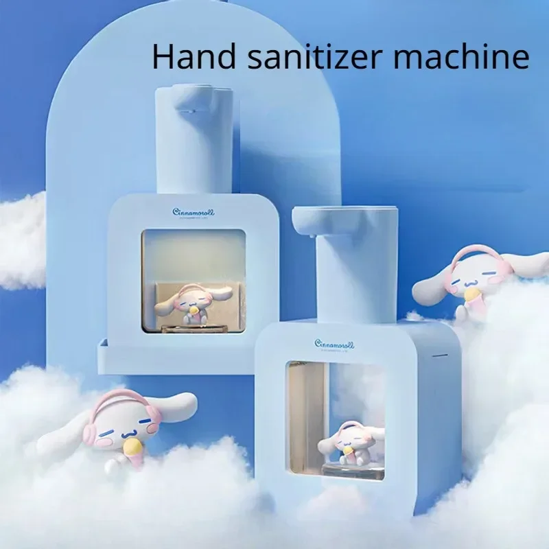 Kawaii Sanrio Anime Hand Sanitizer Machine Kuromi Cinnamoroll Cute New Cartoon Household Large Capacity Gift Utility Convenient