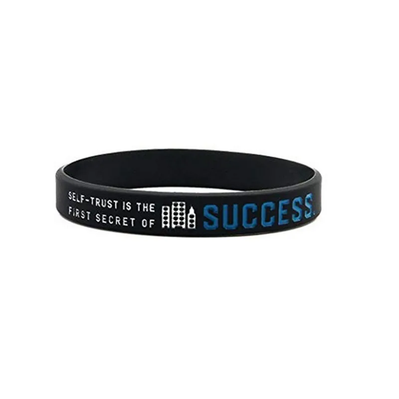 1pc/4pcs inspirational Dream opportunity Anything is possible success rubber bracelet silicone wristband