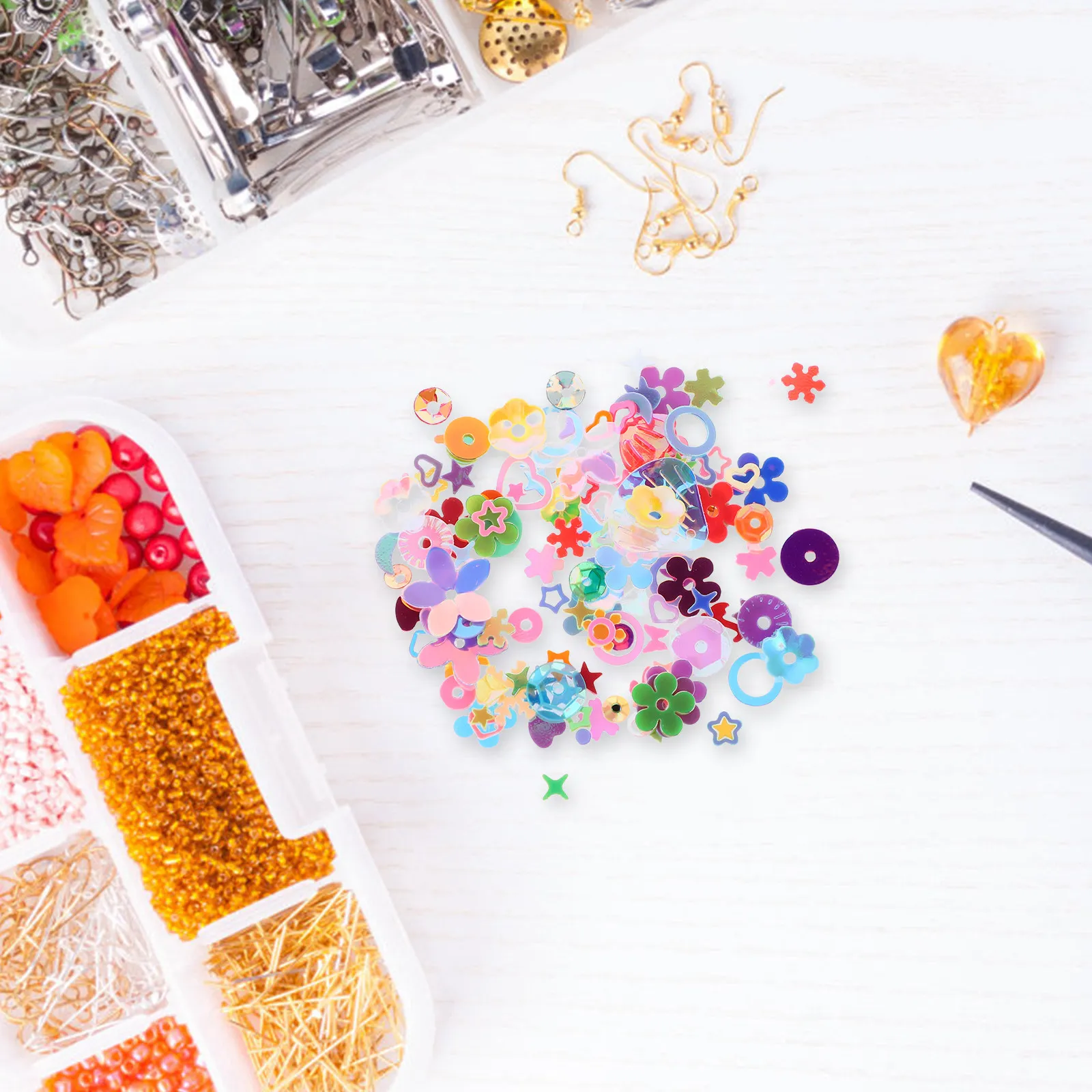 

Рассыпные многоцветные переливающиеся пайетки для шитья, вышивки, декора ногтей, рукоделия и DIY-украшений