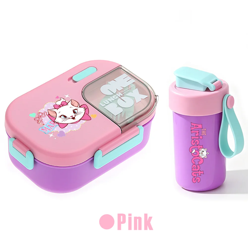 für The AristoCats Gewürzbox, Wasserbecher-Set, Geschirr, Wasserflasche, Mittagessen, Bento-Box, lebendige Farben, Geburtstagsgeschenke