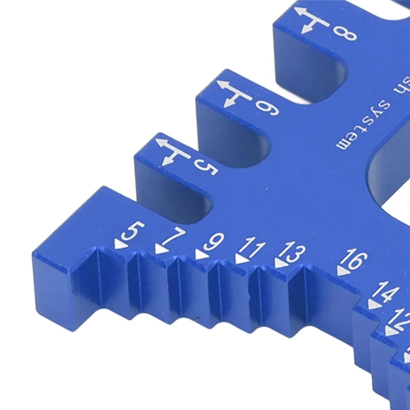 ABGR-高精度ノギスアルミ合金スケール測定ツール木工鋸テーブルマシンルーターとテーブルソー用-B