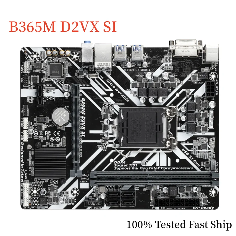 

For Gigabyte B365M D2VX SI Motherboard B365 32GB LGA1151 DDR4 Micro ATX Mainboard 100% Tested Fast Ship