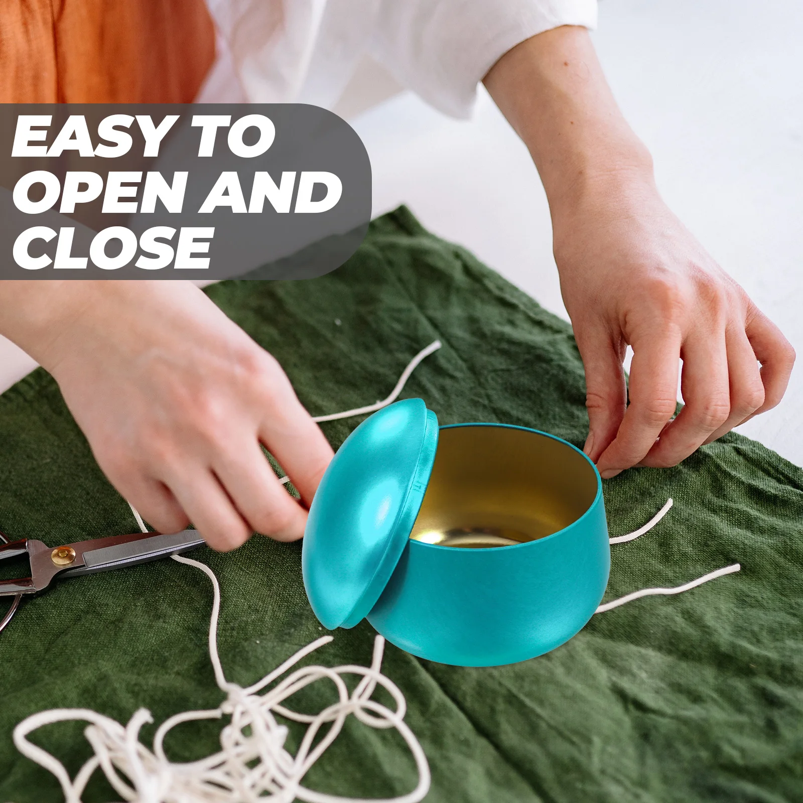 

12Pcs Tins Metal Small Square Tinplate Containers with Lids for DIY Scented Making and Aromatherapy