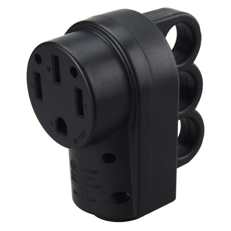 1 Set Male/Female Replacement  Socket Plug Combo Kit Extension Cord Ends Male For 6/3 + 8/1 AWG 4-Wire Cord US Plug