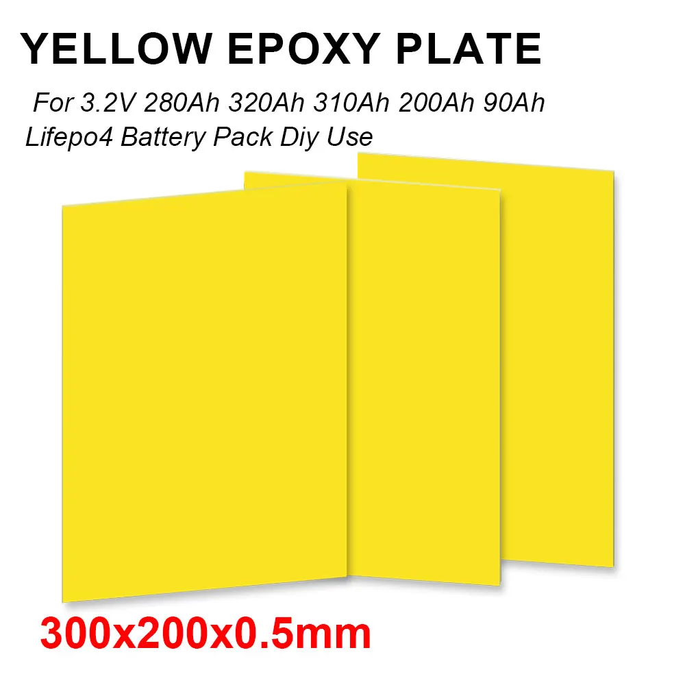 Placa de Isolamento de Placa de Fibra Epóxi Kit Elétrico para 3.2v 280ah 320ah 310ah 90ah Lifepo4 Bateria Faça Você Mesmo 300x200x05 mm 3240