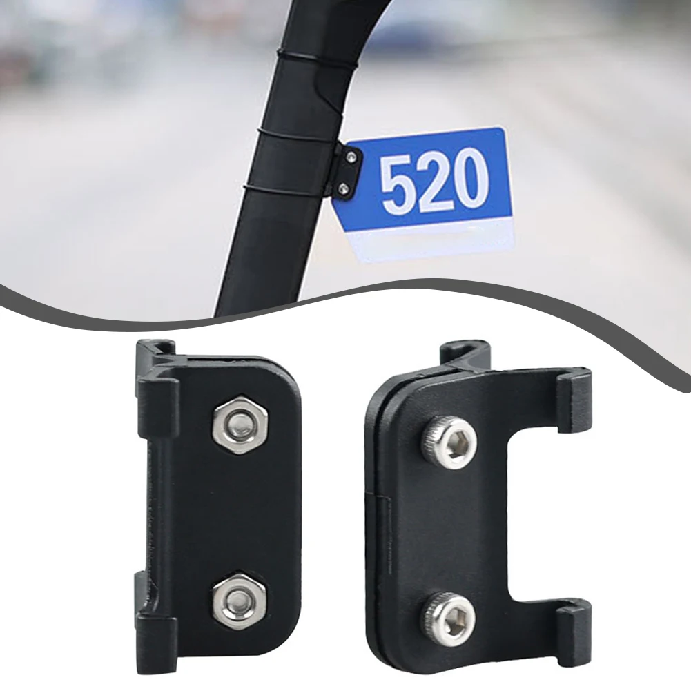 Bike Racing Number Plate Mount Holder PVC For Road Bicycle Cycling Rear License Number Seatpost Racing Cards Bracket Replace Par