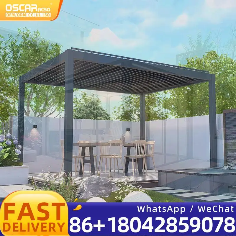 12 X 24 Easy Assembly Folding Shrinkable Outdoor Shelter pergola