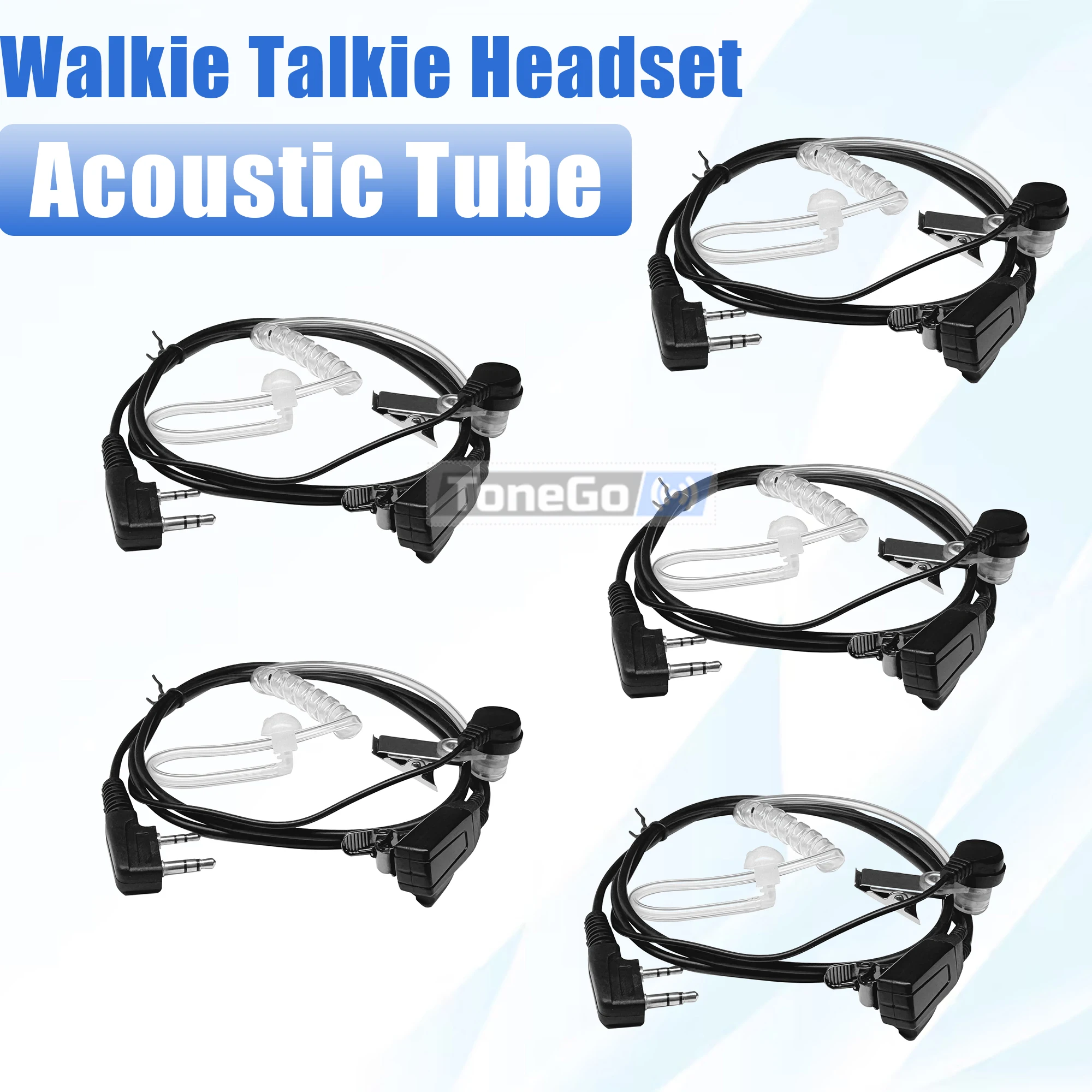 Walkie Talkie Headset DM-32 Acoustic Tube Headset Earpiece Earphone Mic For Quansheng TK11(8) Baofeng UV-32 UV-5RH Two Way Radio