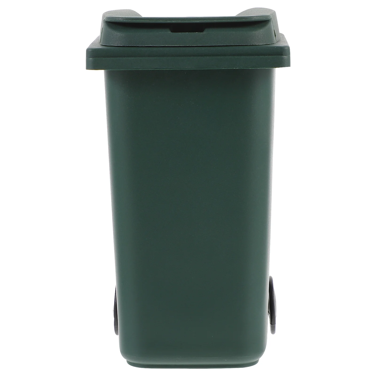 Trash Can Pen Holder Mini Garbage Desktop Multifunction 1400X680X600CM Waste Bucket for Dark Green Home Office