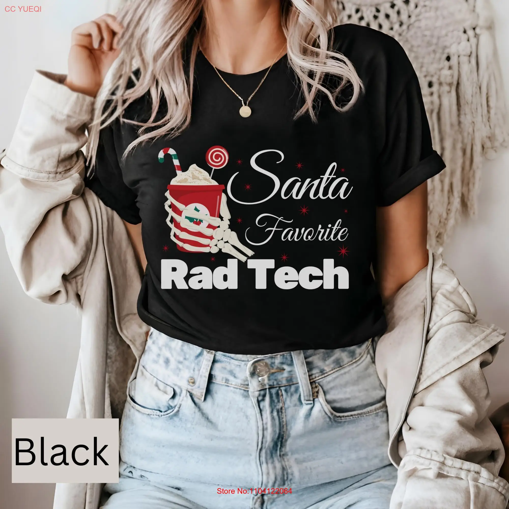 

Radiologist Christmas T Shirt X ray Tech Rad Radiology School Skeletons mas long or short sleeves
