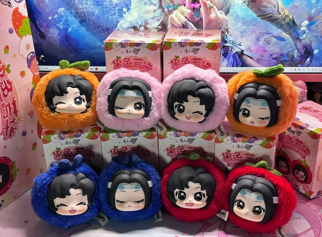 Original el fundador del diabolismo serie de flores aromáticas Wei Wuxian Lan Wangji llavero caja ciega figura coleccionable muñeca de juguete
