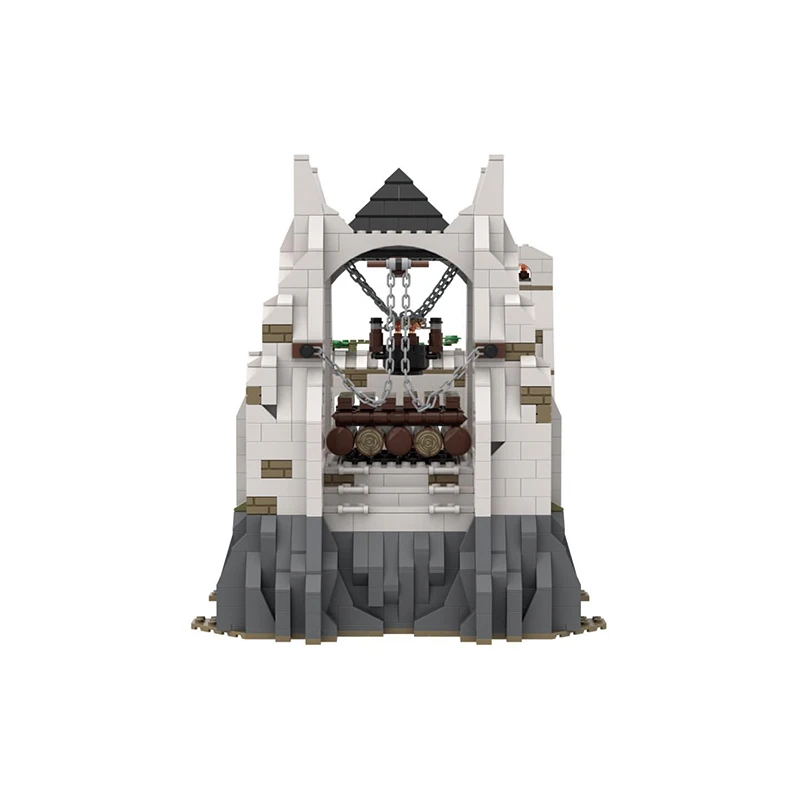 Famous Movie Architecture Series The Beacons MOC Building Blocks Technology High Difficulty Model Assembly Collection Brick Toys