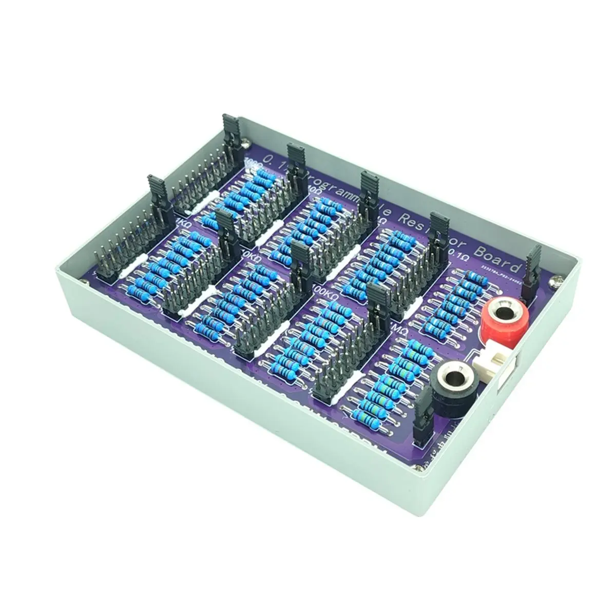 Promotion Multimeter Calibration Resistor Board Programmable Resistor Board 1/4W 0.1% 8-Segment for Jumper Cap 0.1Ω-9.9999999