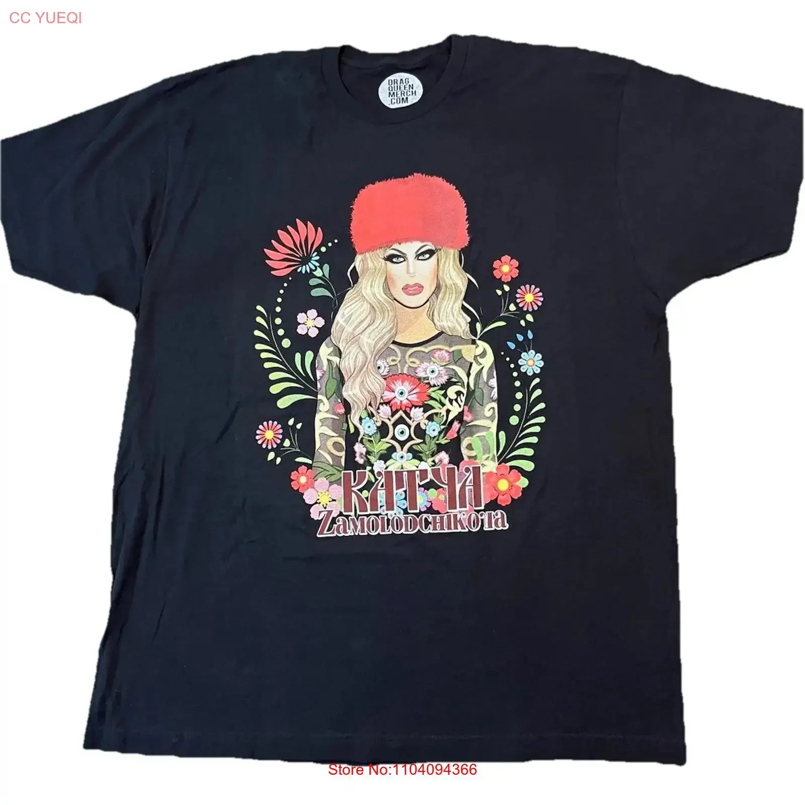 Drag Queen Merch Katya Zamolodchikova T Shirt Black Rupaul XXL vintage Washed homme Soft Casual designer clothes Stylish